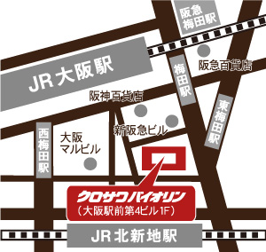 大阪梅田店　地図