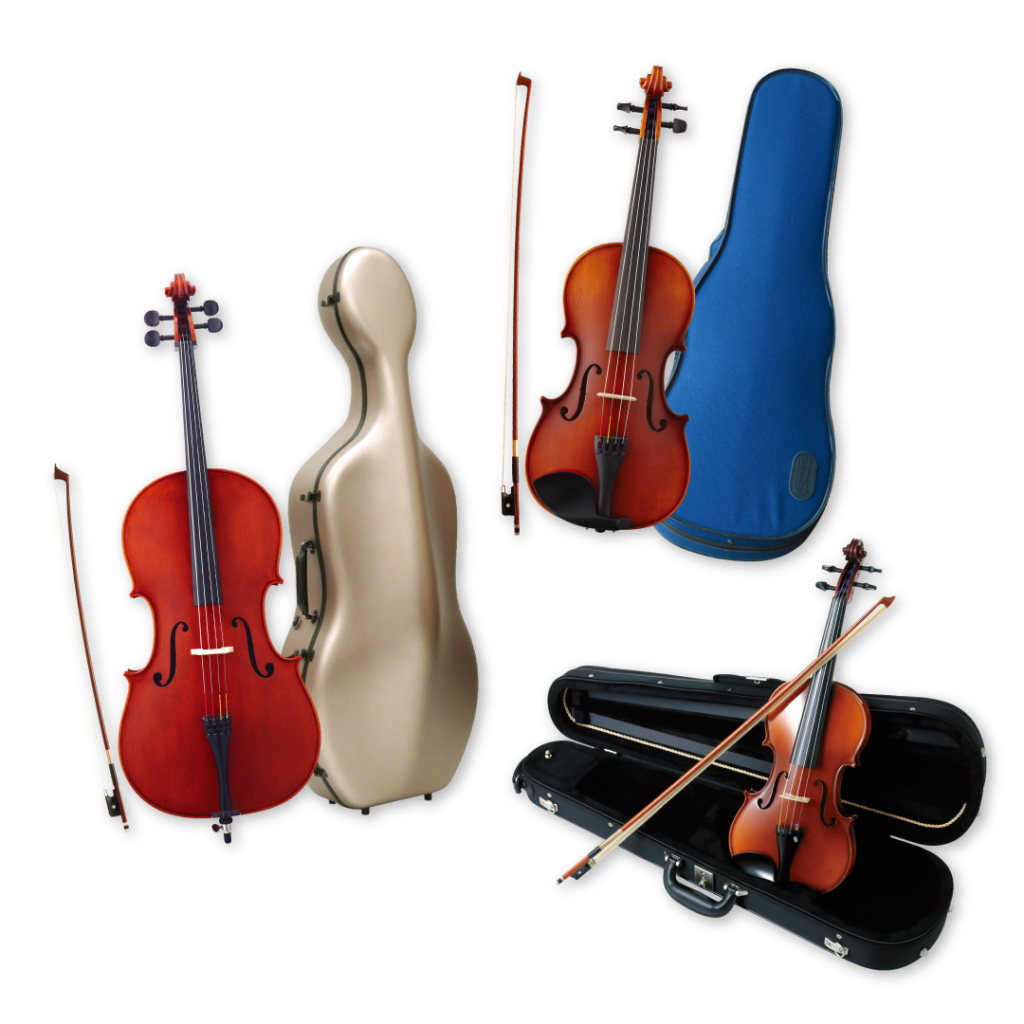 ドイツオールドチェロ】フレッチナーガルネリコピー弓2本ハードケース