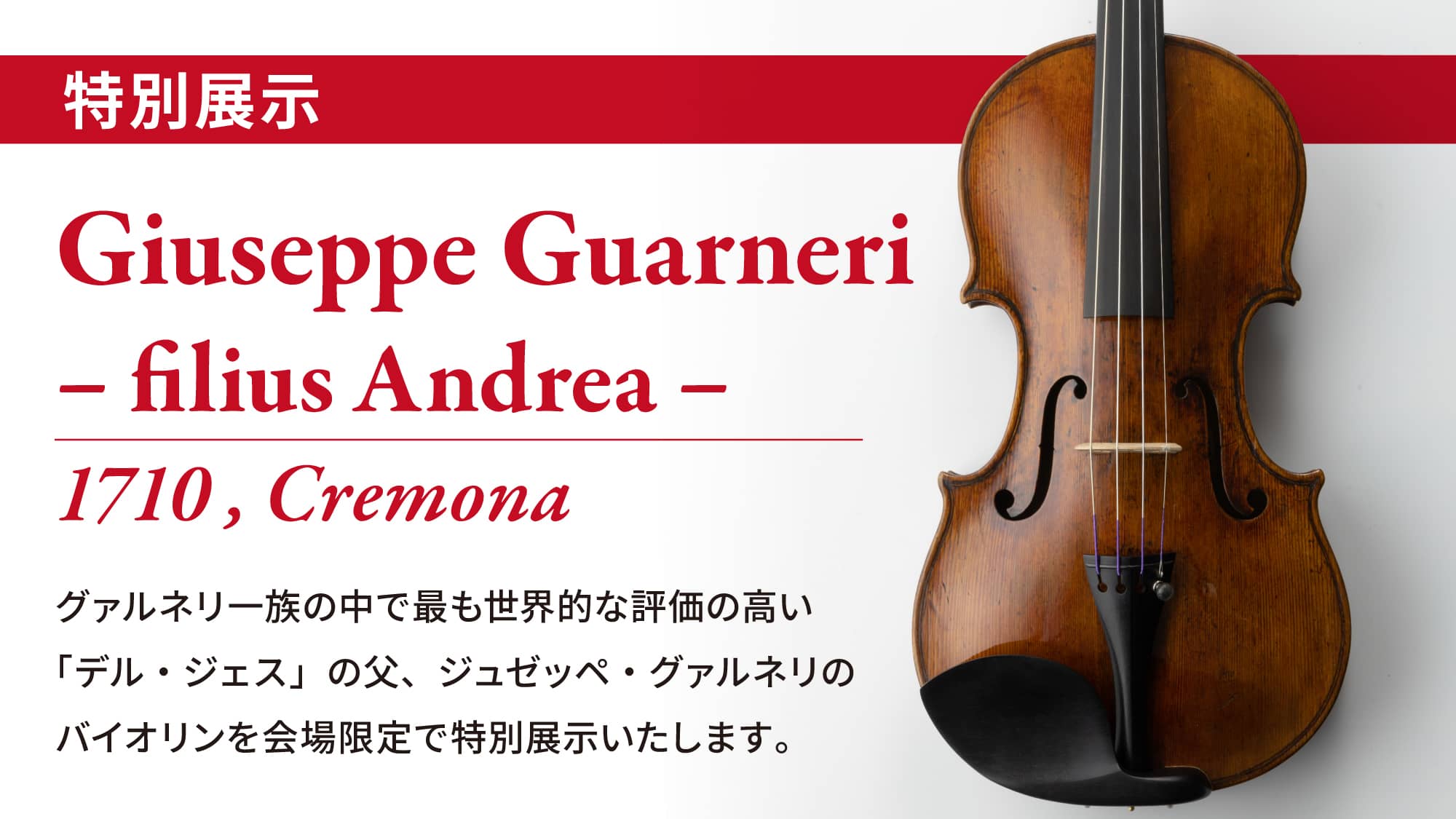 ジュゼッペ・グァルネリ 特別展示